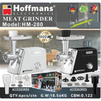 М’ясорубка Hoffmans HM-280 2000W  потужна електрична м’ясорубка для дому та професійного використання, швидко та зручно